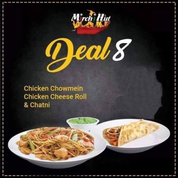 Deal 8 – Chicken Chawomein, Chicken Cheese Roll, Chatni