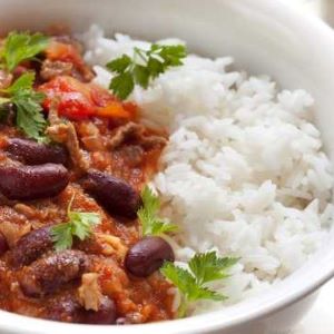 Beef Chili with Rice